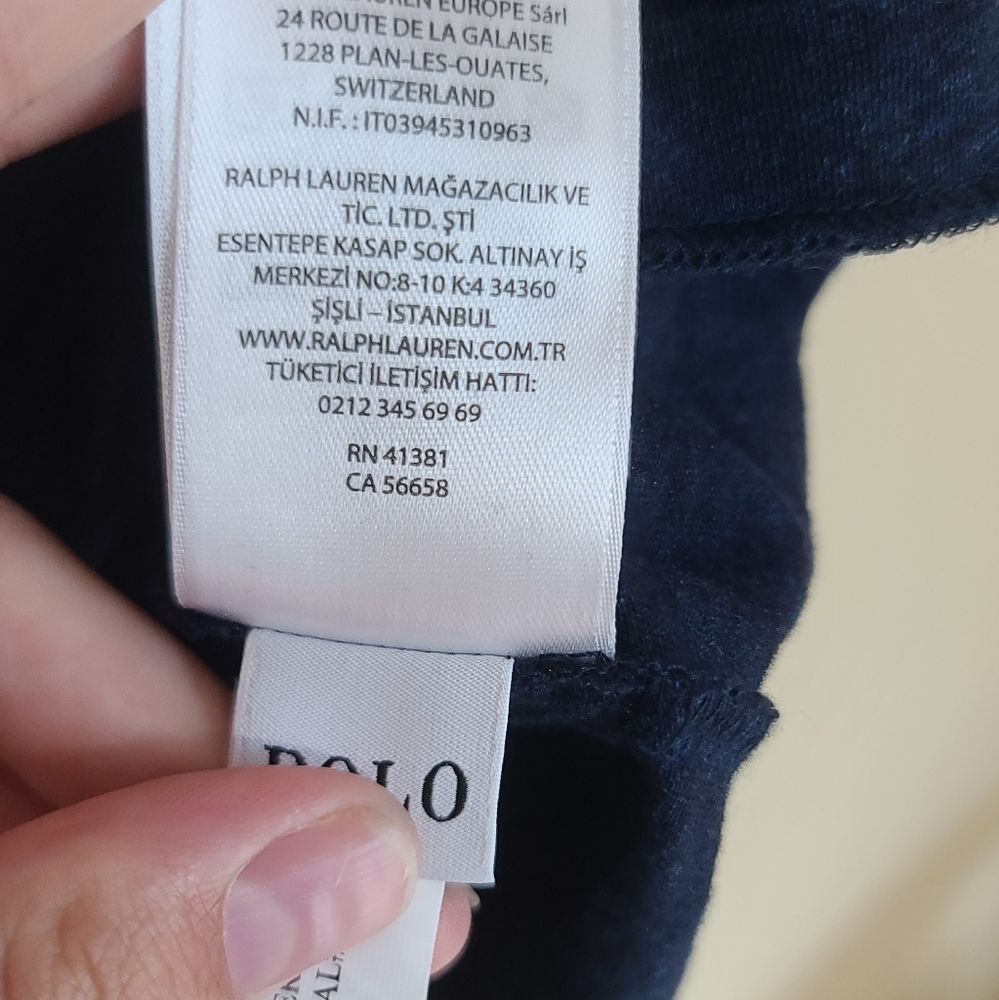 Polo Ralph Lauren Classic Fit Crew Neck T-Shirt Navy - Picture 4 of 5